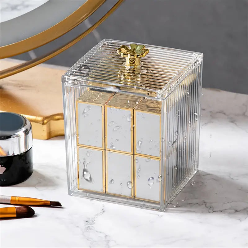 Acrylic Square Swab Storage Box, Makeup Cotton Pad Storage Box, Single Cell Clear Case, Cosmetics Jewellery Bathroom Container, Multifunctional Luxury Jar With Lid Storage, Bathroom Canisters Vanity Organizer, Transparent Cosmetic Storage Box Acrylic Square Swab Storage Box, Makeup Cotton Pad Storage Box, Single Cell Clear Case, Cosmetics Jewellery Bathroom Container, Multifunctional Luxury Jar With Lid Storage, Bathroom Canisters Vanity Organizer, Transparent Cosmetic Storage Box